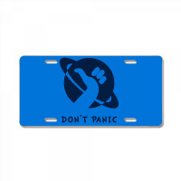 Space Dont Panic License Plate | Artistshot