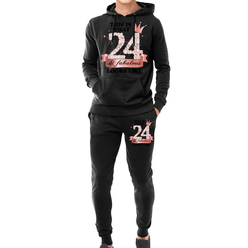 24 & Fabulous I Rose And White Party Group Candid Photo Item Hoodie & Jogger Set | Artistshot