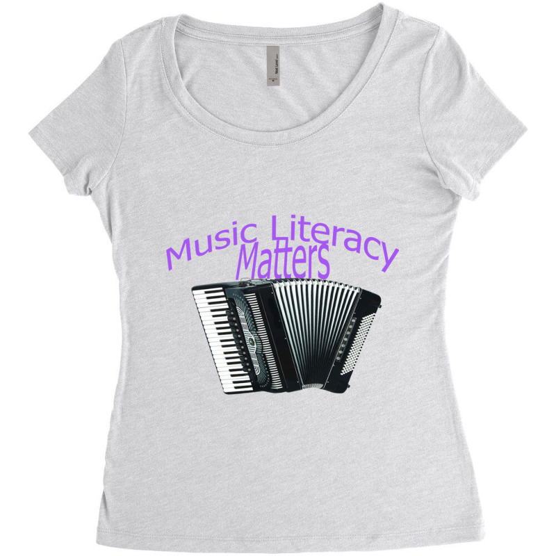 Music Literacy Matters  I Like To Eat Puppies Women's Triblend Scoop T-shirt by cm-arts | Artistshot