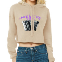 Music Literacy Matters  I Like To Eat Puppies Cropped Hoodie | Artistshot