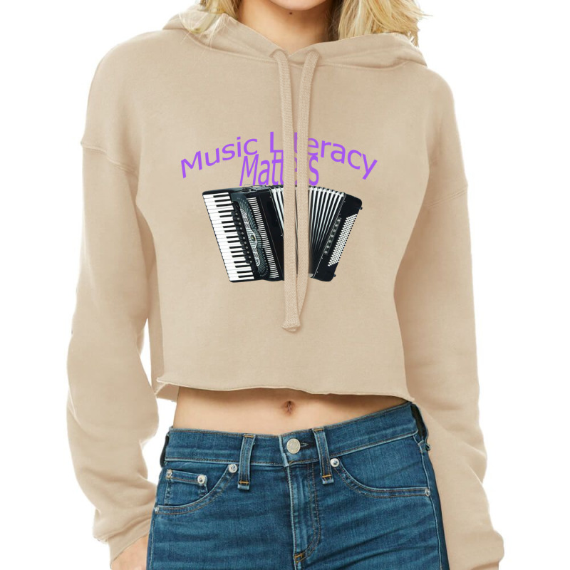 Music Literacy Matters  I Like To Eat Puppies Cropped Hoodie by cm-arts | Artistshot