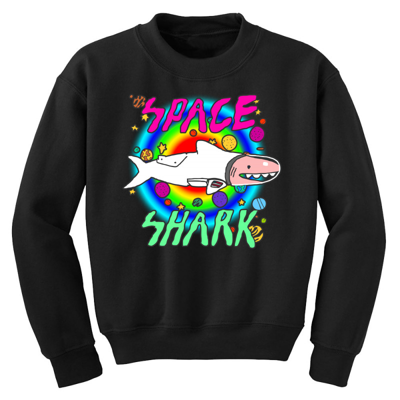 Space Shark Youth Sweatshirt | Artistshot