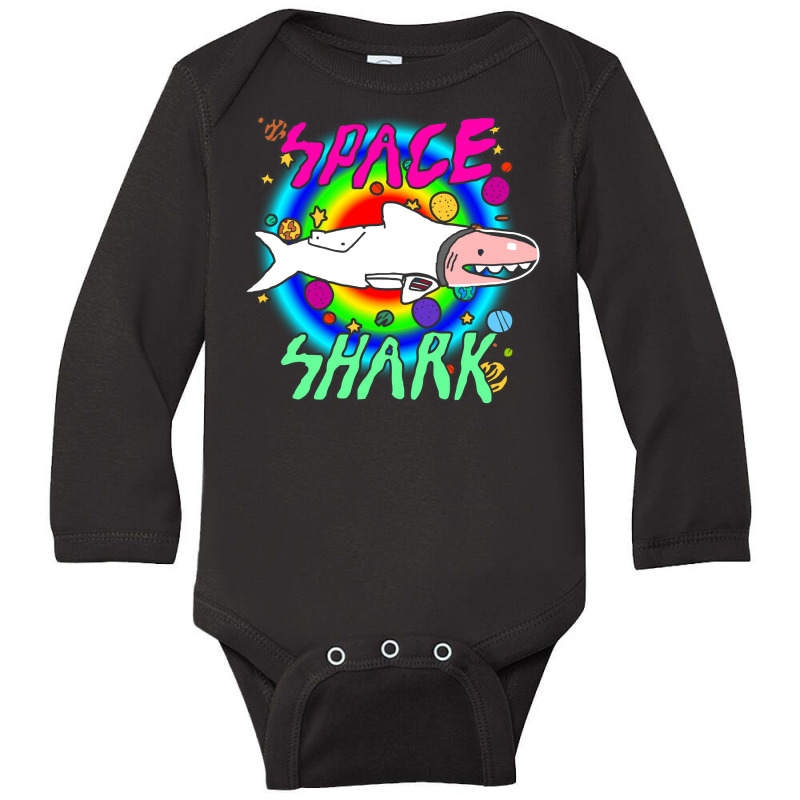 Space Shark Long Sleeve Baby Bodysuit | Artistshot