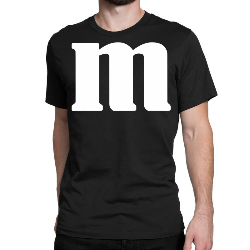 Lower Case Alphabet Matching Halloween Costume Cute Letter M T Shirt Classic T-shirt | Artistshot