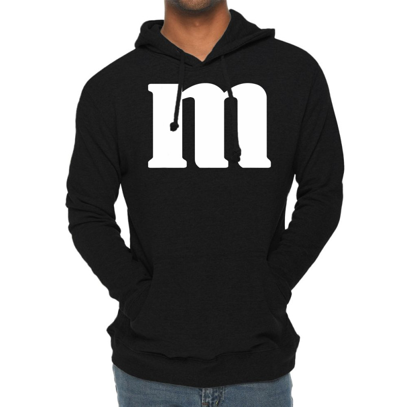 Lower Case Alphabet Matching Halloween Costume Cute Letter M T Shirt Lightweight Hoodie | Artistshot