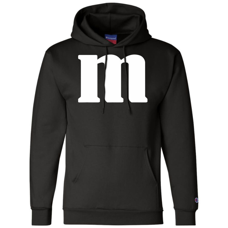 Lower Case Alphabet Matching Halloween Costume Cute Letter M T Shirt Champion Hoodie | Artistshot