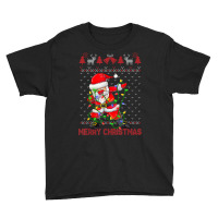 Ugly Christmas Dabbing Sweater Youth Tee | Artistshot