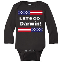 Lets Go Darwin Long Sleeve Baby Bodysuit | Artistshot