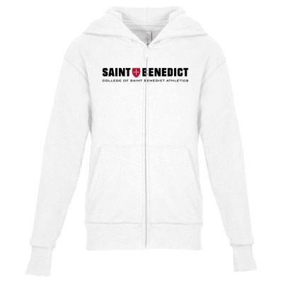 College Of Saint Benedict Bennies Youth Zipper Hoodie Designed By Sophiavictoria