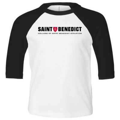 College Of Saint Benedict Bennies Toddler 3/4 Sleeve Tee Designed By Sophiavictoria
