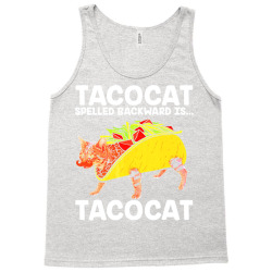 cat t  shirt taco & cat tacocat spelled backward is tacocat t  shirt Tank Top | Artistshot