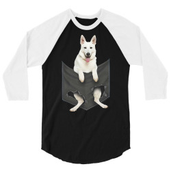 berger blanc suisse t  shirt berger blanc suisse dog love t  shirt 3/4 Sleeve Shirt | Artistshot