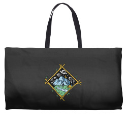 Mountain view at night isolated Weekender Totes | Artistshot