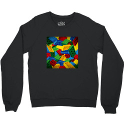 Multicolor blocks background Crewneck Sweatshirt | Artistshot
