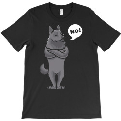 schipperke t  shirt stubborn schipperke dog funny t  shirt T-Shirt | Artistshot
