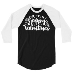 happy valentines t  shirt happy valentines t  shirt 3/4 Sleeve Shirt | Artistshot