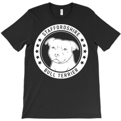 staffordshire bull terrier t  shirt staffordshire bull terrier fan gif T-Shirt | Artistshot