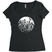 Break Free Heroes White Women's Triblend Scoop T-shirt | Artistshot