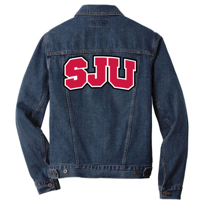 Saint John's University Men Denim Jacket Designed By Sophiavictoria