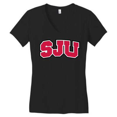 Saint John's University Women's V-neck T-shirt Designed By Sophiavictoria