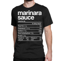 Marinara Sauce Nutrition Fact Funny Thanksgiving Christmas Classic T-shirt | Artistshot