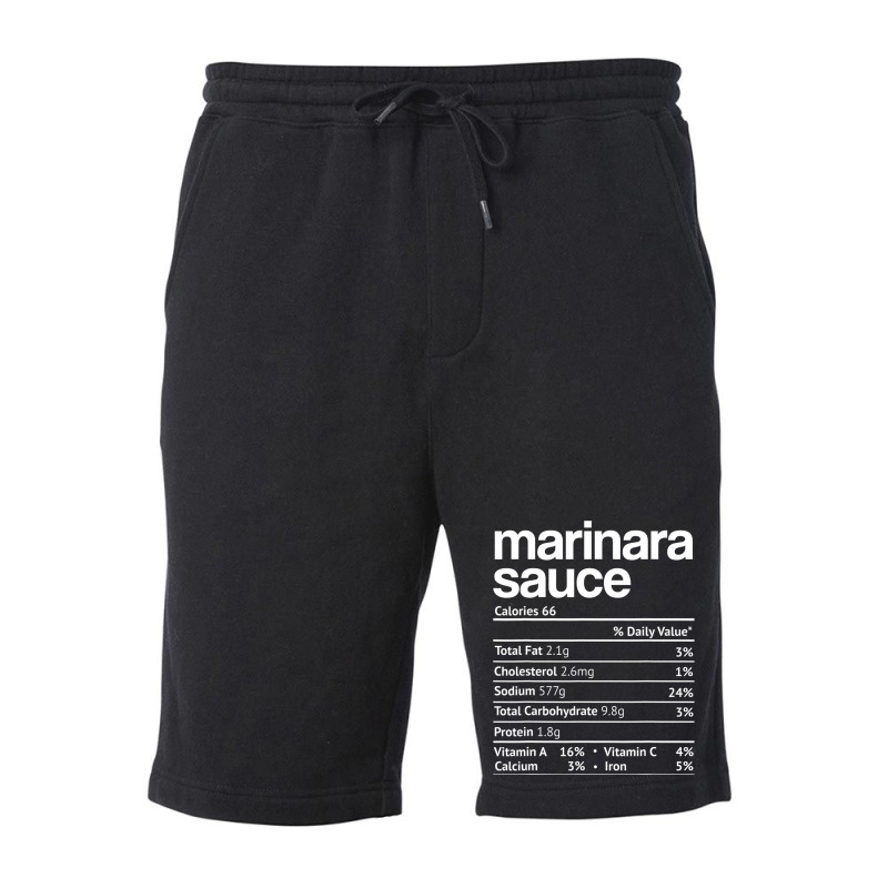 Marinara Sauce Nutrition Fact Funny Thanksgiving Christmas Fleece Short by WZ90 | Artistshot