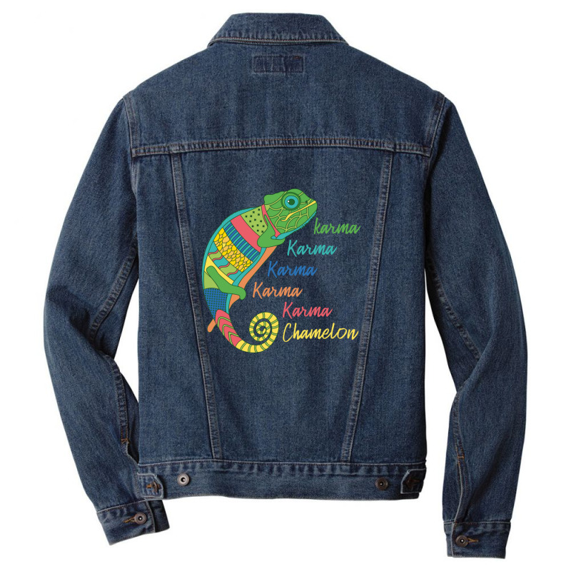 Karma Chameleon Men Denim Jacket by NestorMarchetti | Artistshot