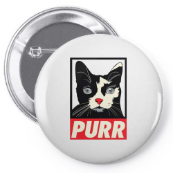 cat purr fairey Pin-back button | Artistshot