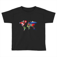 International World Flags Flags World Map S Toddler T-shirt | Artistshot