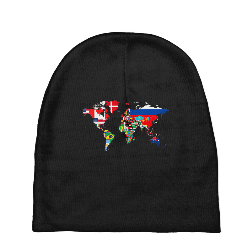 International World Flags Flags World Map S Baby Beanies by cm-arts | Artistshot