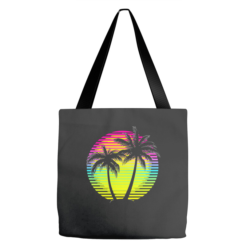 Sunset T  Shirt Synthwave Sunset T  Shirt Tote Bags | Artistshot