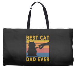 best cat dad ever cat daddy gift t  shirt best cat dad ever tee funny Weekender Totes | Artistshot
