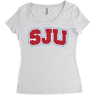 Saint John's University Women's Triblend Scoop T-shirt Designed By Sophiavictoria