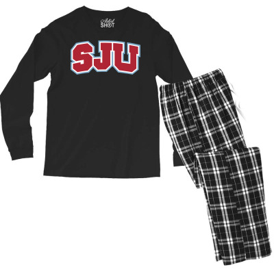 Saint John's University Men's Long Sleeve Pajama Set Designed By Sophiavictoria