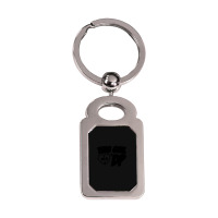 This Girl Loves Dp Silver Rectangle Keychain | Artistshot
