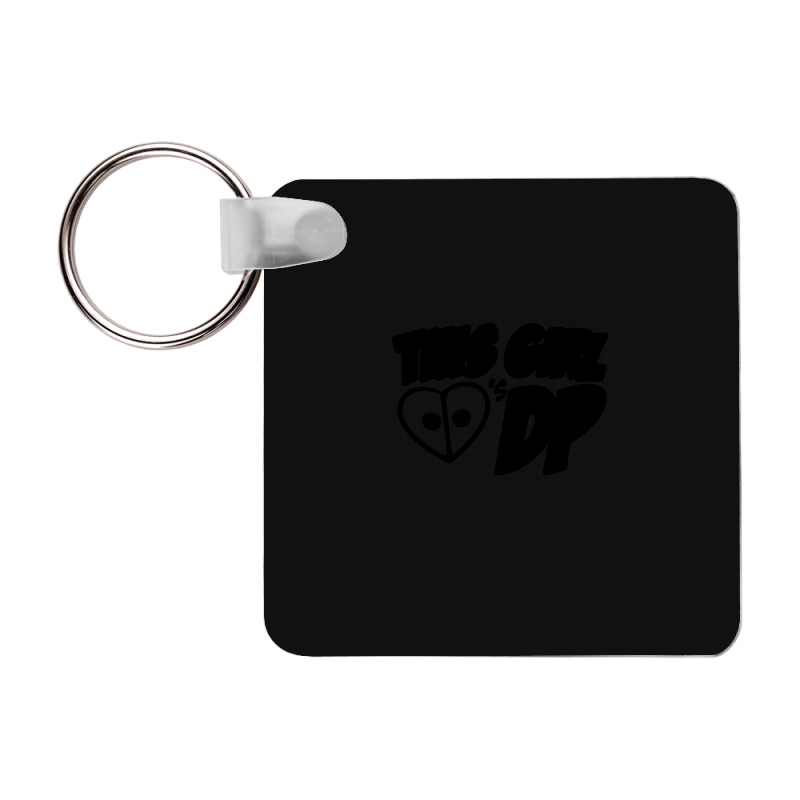 This Girl Loves Dp Frp Square Keychain | Artistshot