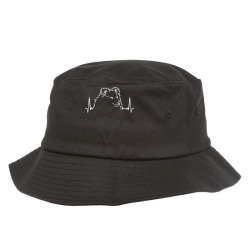 shetland sheepdog t  shirt sheltie shetland sheepdog heartbeat t  shir Bucket Hat | Artistshot