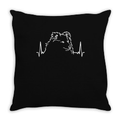 shetland sheepdog t  shirt sheltie shetland sheepdog heartbeat t  shir Throw Pillow | Artistshot