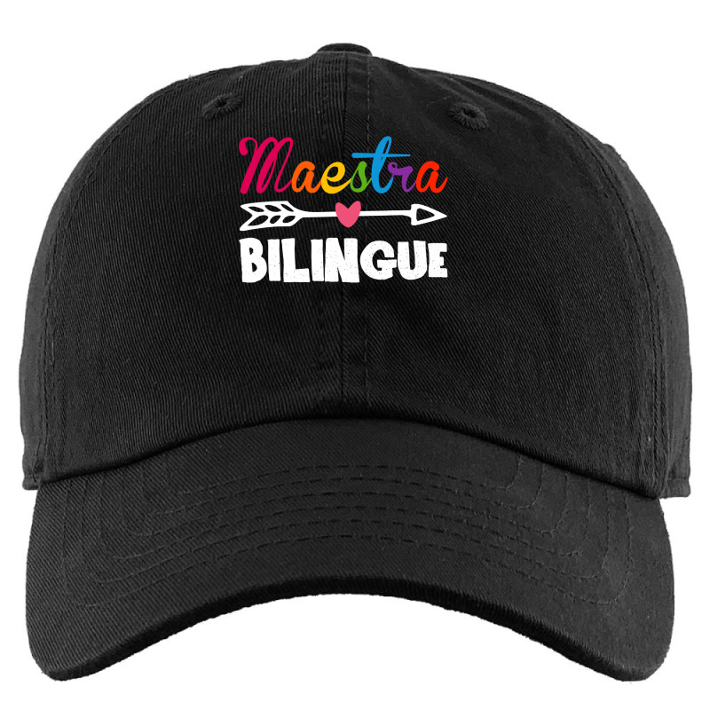 Maestra Bilingue Spanish Teacher Appreciation Gift For Women Kids Cap by home12 | Artistshot