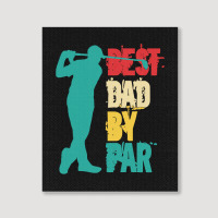Best Dad By Par T  Shirt Best Dad By Par T  Shirt Portrait Canvas Print | Artistshot