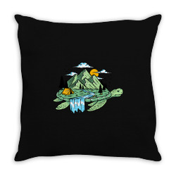 Nature turtle Throw Pillow | Artistshot