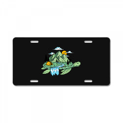 Nature turtle License Plate | Artistshot