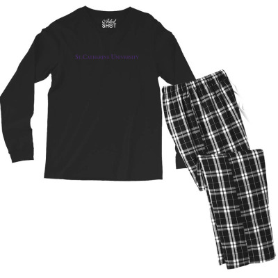 St. Catherine University Men's Long Sleeve Pajama Set Designed By Sophiavictoria