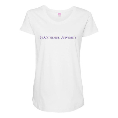 St. Catherine University Maternity Scoop Neck T-shirt Designed By Sophiavictoria