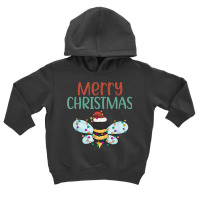 Bee Christmas Bee Beekeeping Merry Christmas Santa Bee Xmas Toddler Hoodie | Artistshot