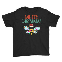 Bee Christmas Bee Beekeeping Merry Christmas Santa Bee Xmas Youth Tee | Artistshot