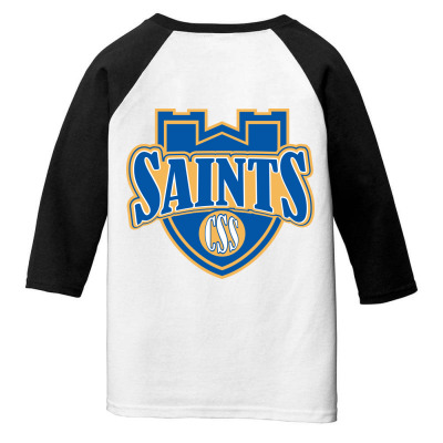 College Of St. Scholastica Youth 3/4 Sleeve Designed By Sophiavictoria