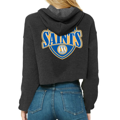 College Of St. Scholastica Cropped Hoodie Designed By Sophiavictoria