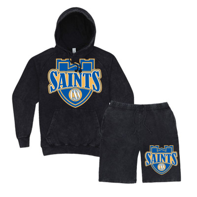 College Of St. Scholastica Vintage Hoodie And Short Set Designed By Sophiavictoria