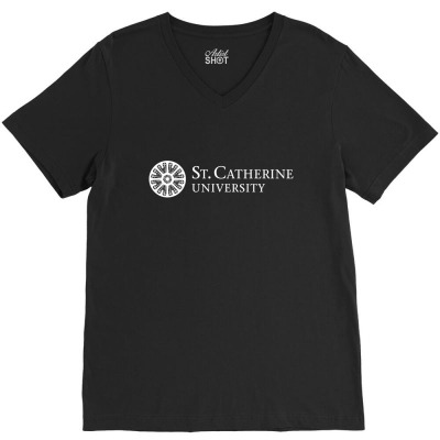 St. Catherine University V-neck Tee Designed By Sophiavictoria